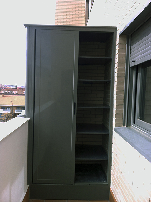 Armario metálico para terraza